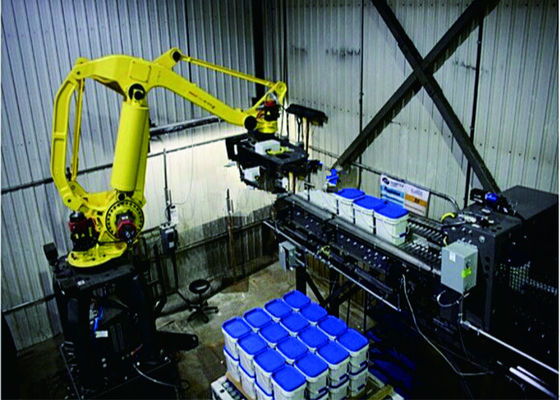 Κίνα Οριζόντια ρομπότ/ρομποτική Palletizing ενιαία στήλη συστημάτων για τις μεγάλα τσάντες/τα βαρέλια προμηθευτής